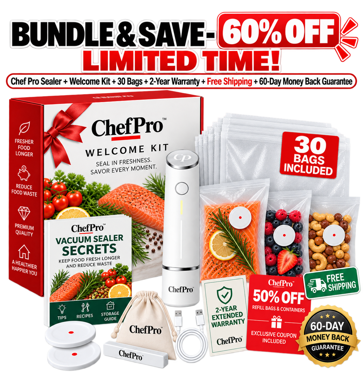 Chef Pro™ Compact Vacuum Sealer